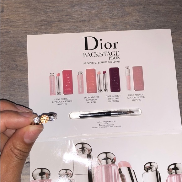 New Dior Backstage Pros Lip Experts 4 Sample Pack Nwt